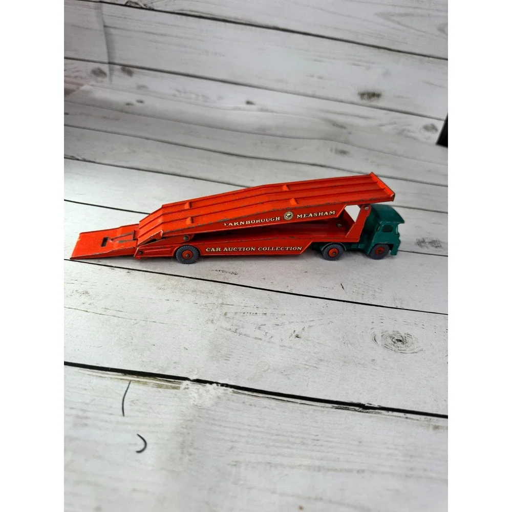 Matchbox Lesney King Size K-8 Guy Warrior Car Transporter Green Orange England